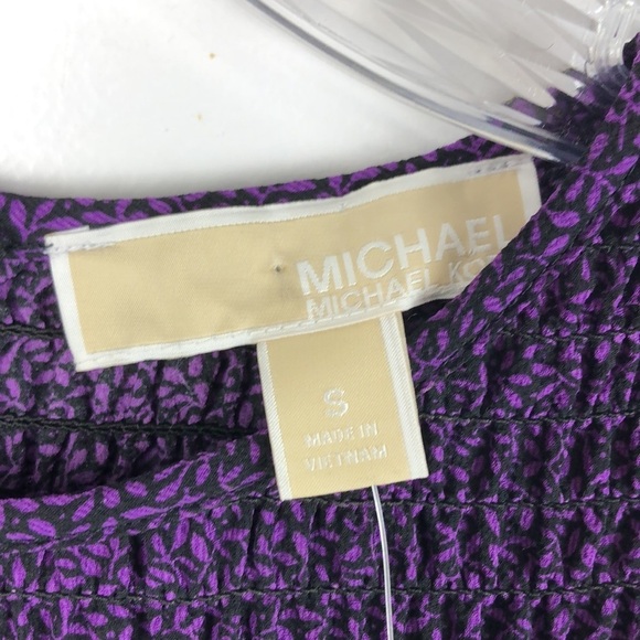 NEW Michael Kors Violet Glaze Purple Blouse S - Picture 3 of 7